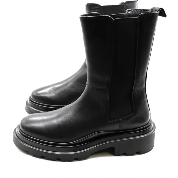 Aqua Black Ankle Boots - Picture 6 of 14